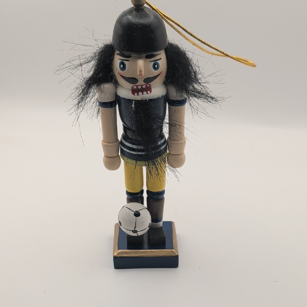 Soccer Player Nutcracker Ornament